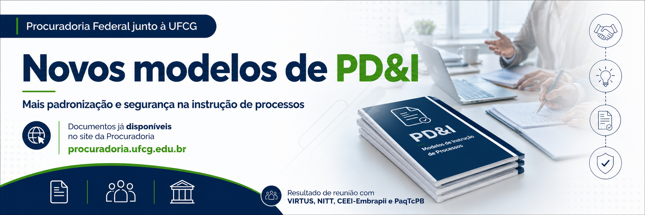 Procuradoria Federal junto à UFCG disponibiliza novos modelos para instrução de...